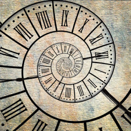 42743215 - time spiral, vintage sepia textured background